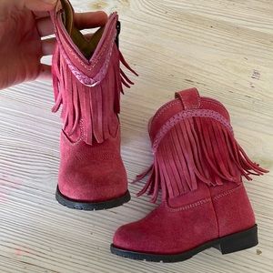 Girls cowboy boots - like new.